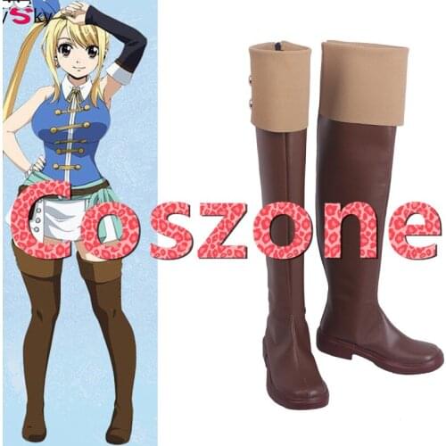Fairy Tail Lucy Heartfilia Cosplay Shoes Boots Halloween Carnival Cosplay Costume Accessories