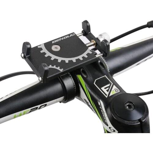 Black/ Sliver/ Red Bicycle Mobile Phone Handlebar Holder Bike Navigation Fixed Bracket Aluminum Alloy Phone Holder Cycling Parts