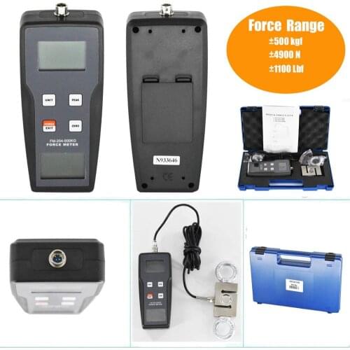 FM-204-500K Digital Force Gauge for Push Force and Pull Force Testing Machine Measuring Gauge 3 Measurement Units Kgf N Lbf