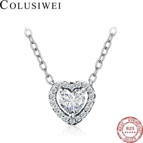COLUSIWEI Silver Necklaces