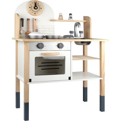 Childrens Educational Toys Wooden Imitation Kitchen Set Learning Mother Cooking Oven Boys And Girls Educational Toy Set