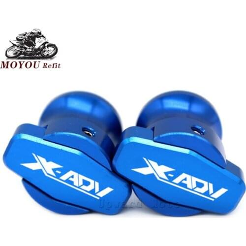 For HONDA X-ADV750 XADV 750 X-ADV750 X-ADV 2017 2018 M8 Motorcycle Aluminum Swingarm Spools Slider Stands Screws