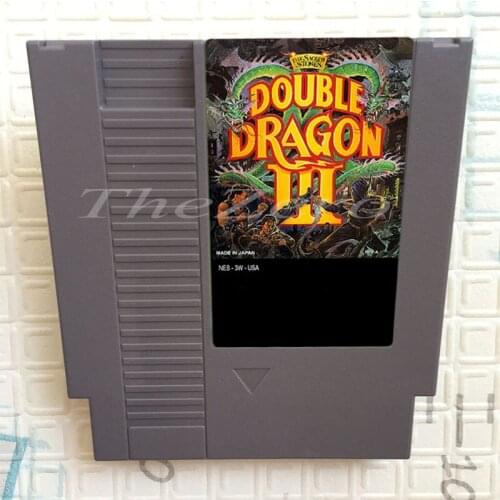 Double Dragon III - The Sacred Stones Video Game Card for 8 Bit 72 Pin System Console EU/US Universal Version Game Player