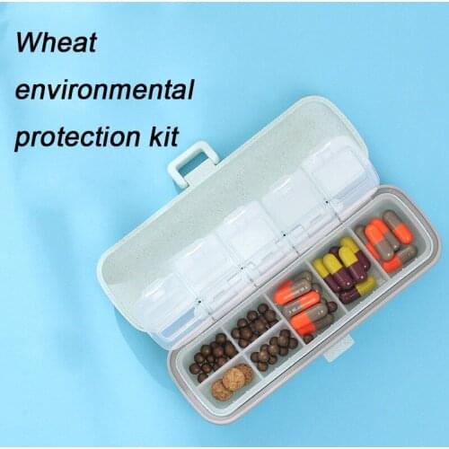 Portable Small Pill Box, Medicine Box for One Week Travel, Pill Pill Sub-packing Medicine Box, Japan Mini Medicine Box