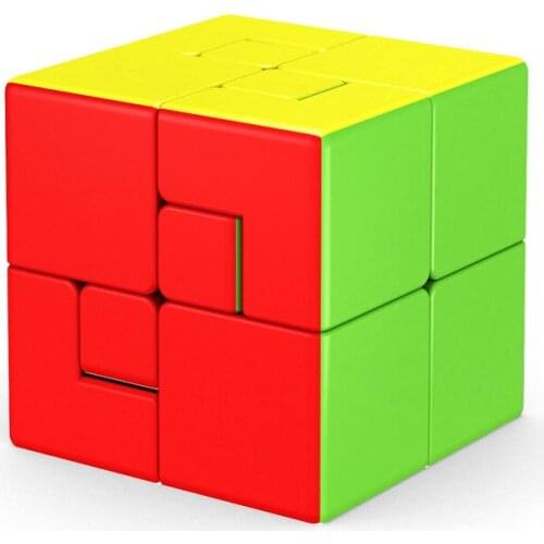 Newest MoYu Puppet 2x2 3x3 Bandaged Magic Cube Meilong 2x2x2 3x3x3 Cubo Magico Mixup Speed Cube Puzzle Challenge Kids Toys