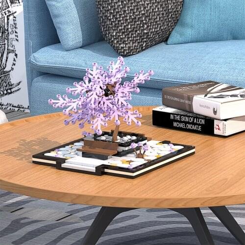 MOC Bricks Potted Plants Accessories Building Blocks garnish Green Bush Flower Grass Tree Plants House Toys for Children Gift