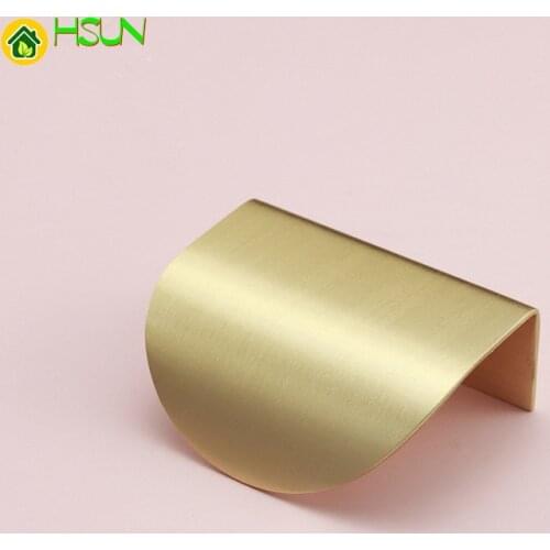 Brass Handles for Furniture Cabinet Knobs and Handles Kitchen Furniture Drawer Pulls Gold Cupboard Door Handle