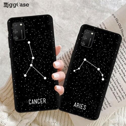Twelve constellations Soft Silicone Phone Case For Samsung Galaxy A51 A32 A02 A12 A42 A52 A72 A01 A21S A31 A41 A71 Black Shell