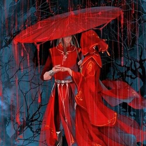 5D DIY Diamond Painting kit Anime Character,Tian Guan Ci Fu home art cross stitch full diamond embroidery mosaic decor,EE1654