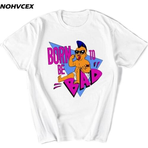 Terminator Arnold Schwarzenegger Born To Be Bad Mens And Womens Short Sleeve T-Shirt Personality