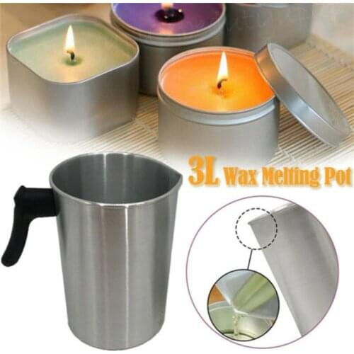 Candle Melting Pot Wax Melting Cup Multipurpose Wax Melting Pot Candle Making Pouring Pot Heat-resisting Handle Designed