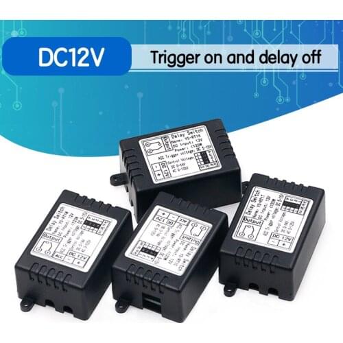 12V time delay relay Module, turn-on delay switch module, car modification, single-chip control time period optional