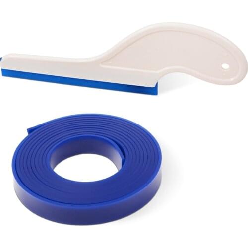 EHDIS Water Wiper Rubber Squeegee+45CM Spare Blades Vinyl Car Foil Film Wrap Tools Scraper Window Tint/Auto Car Cleaning Tools