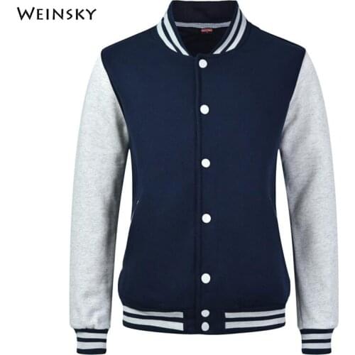 Women Unisex Cotton Baseball Jersey Mens and womens Spring and Autumn Streetwear jackets