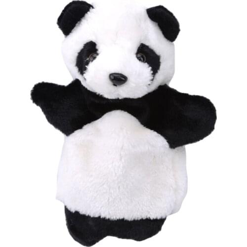 Animal Panda Hand Puppet Baby Kindergarten Cute soft Hand Puppets funny toys Kids Plush Doll Educational Toy