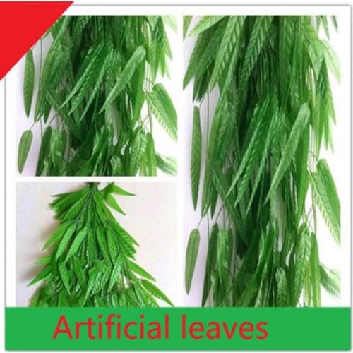 1.8/1.9 meter Artificial Willows green leaves vines fake plants for birthday Wedding Party Home bar Decoration craft DIY Wh