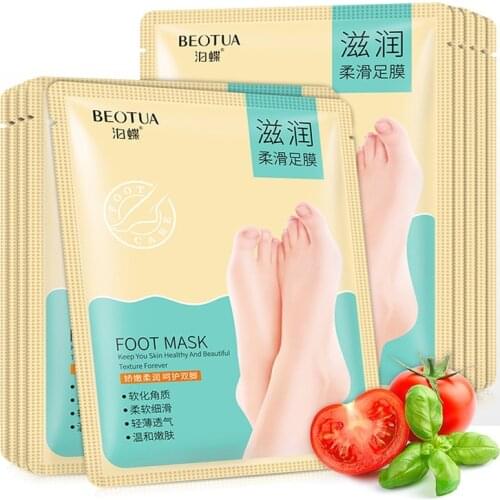 1 Pair Plant Extract Feet Peel Mask Remove Dead Skin Moisturizing Smooth Foot Skin Care Masks Beauty Socks Dropshipping