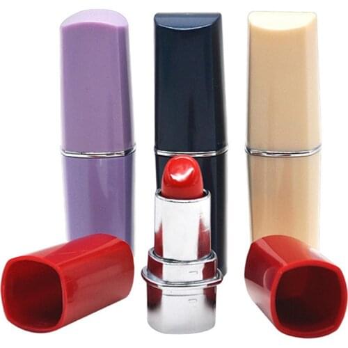 1pc Lipstick Secret Stash Safe Diversion Conceal Hidden Compartment Fake Pill Box Random Color Medicine Container Organizer