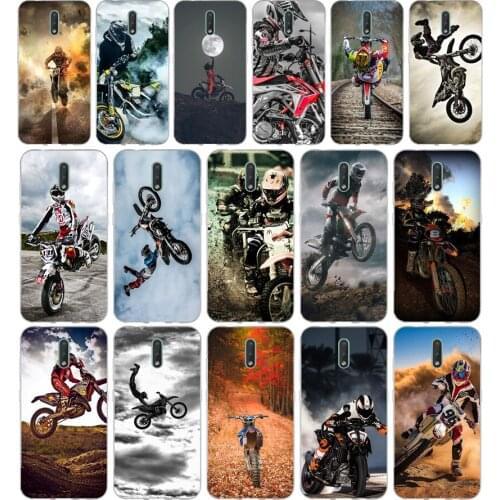 226FG Motocross moto cross dirtbikes gift Soft Silicone Tpu Cover phone Case for Nokia 2.1 2.3 3 3.1 4.2 5 5.1 Plus 7.2 6 8