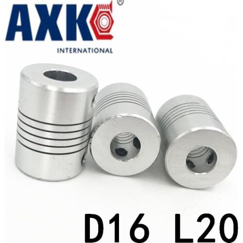 5pcs D16l20 3mm 4mm 5mm 6mm Shaft Usagecnc Motor Helical Shaft Coupler Beam Coupling Connect Encoder