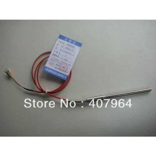 8*100mm Minral Insulated thermocouple with 1M lead wire ,two wire system, fast delivery