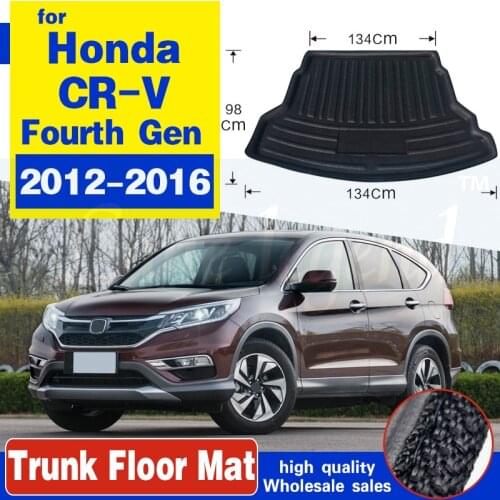 Accessories For Honda CRV CR-V CR V 2012 - 2016 Rear Trunk Cargo Boot Mat Liner Luggage Tray Floor Carpet 2013 2014 2015