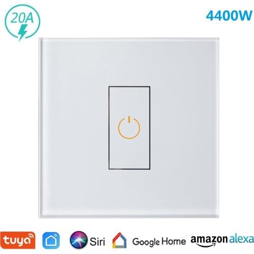 CUSAM Smart High Power Switch 20A Circuit Breaker for Boiler Electric Water Heater Air Conditioner, Works with Alexa Google Home