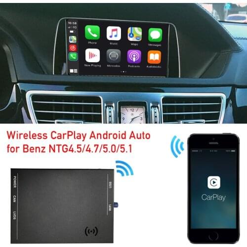 CarPlay Android Auto adapter for Mercedes NTG radio C class W204 E class W212 GLK X204 CLS W218 smart link screen mirror iphone