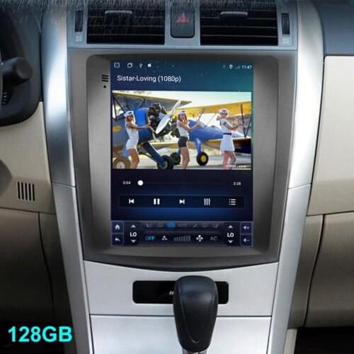 For Toyota Corolla 2011 2010 Tesla Screen Radio Navigation GPS 2din Android 10 Head Unit 128GB Rom Car Multimedia Video Player