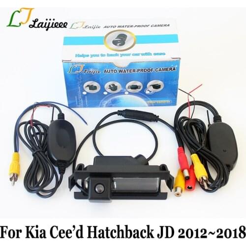 For Kia Ceed Hatchback JD 2012~2018 RCA AUX Auto Wireless Parking Camera / HD CCD Night Vision Car Reversing Rear View Camera