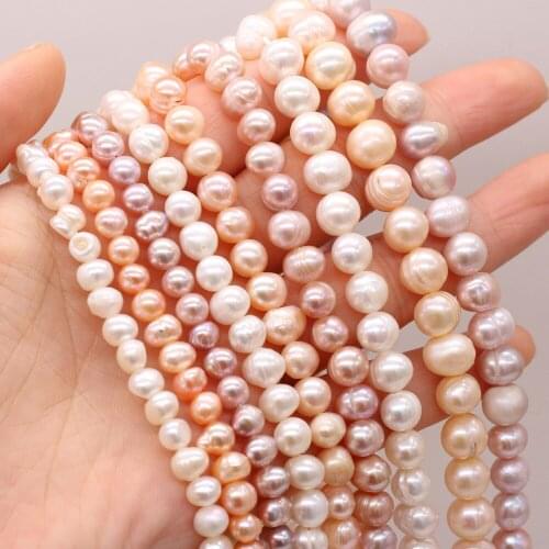 A High Quality Natural Freshwater Pearl Round Loose Beads For Jewelry Making DIY Bracelet Earring Necklace Accessory