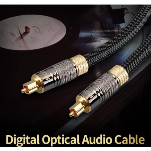 MOSHOU Digital Optical Audio Cable Oxyacid Free Copper Fiber Dolby DTS Sound 5.1 7.1 for Amplifier TV Blueray PS4 XBOX DVD 2m 3m