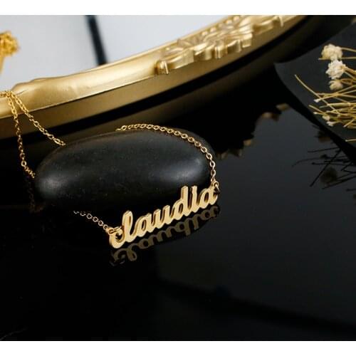 Cloudla stainless steel necklace personalized custom custom name pendant jewelry men and women jewelry gifts for girlfriend