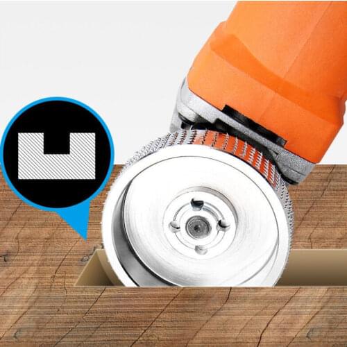 Wood Shaping Disc Tungsten Carbide Woodworking Carving Grinder Abrasive Wheel Sanding Rotary Tool for Angle Grinder 75MM Diam