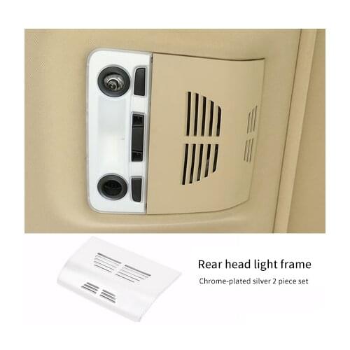 For BMW 3 serie E90 E91(320 325 330 335) 2006-2012 chrome Rear reading light frame 2pcs