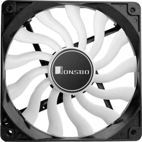 JONSBO 12020 Ultra-thin Case Fan Quiet 120mm Computer Chassis CPU Coole Cooling Fan support molex 3pin and 4pin connector