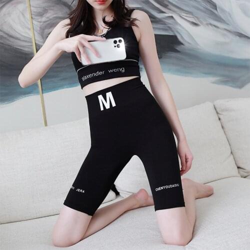 Summer New Style Modal High-waist Breathable Buttocks Five-point Leggings Women Wear Casual Sports Riding Pants Pants Women
