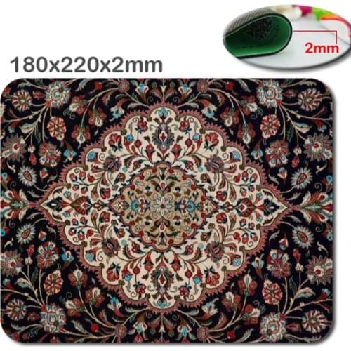 Our shop selling high-speed printing custom Persian carpet non-slip durable computer mouse pad, mouse pad home and office