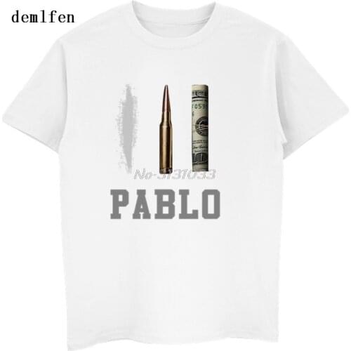 New Narcos King Of Coke Pablo Escobar Mens T Shirt Weed Money Print T-shirt Cotton Casual Hip Hop Tees TShirt Cool Tops