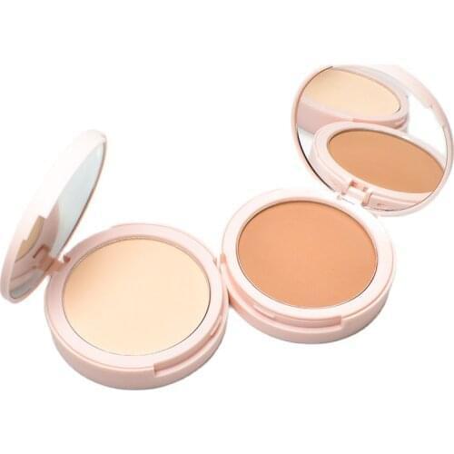 Face Powder Women Beauty Full Coverage Makeup Matte Concealer Pressed Compact Powder