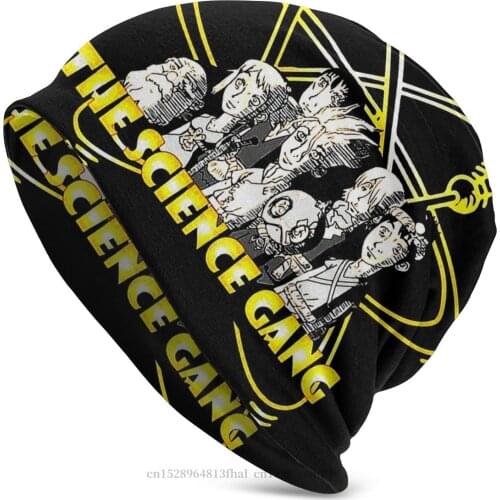Bonnet Hats Dr Stone Senku Ishigami Men Womens Knitting Hat The Science Gang Winter Warm Cap Design Skullies Beanies Caps