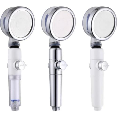 High Pressure Spin Shower Head Massage Handheld Shower Beautiful Waterline