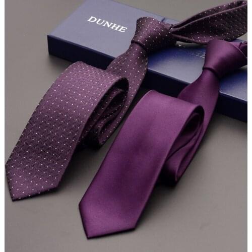 High Quality 2019 New Silk Formal Wedding Ties for Men Tie slim 6cm Necktie Designers Brand Coffee Black Neck Tie with Gift Box
