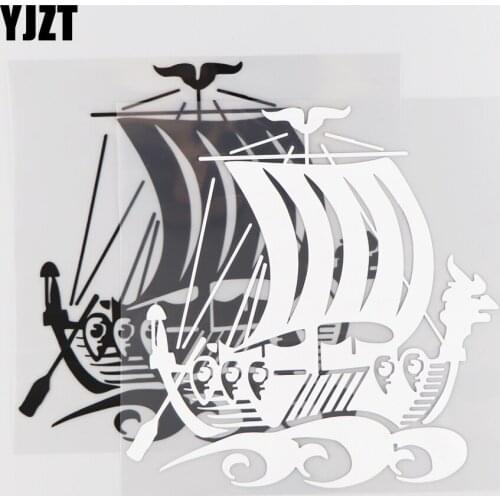 YJZT 18.5CM*19CM Sailboat Fashion Car Stickers Decorate Vinyl Decal Pattern 1A-0133