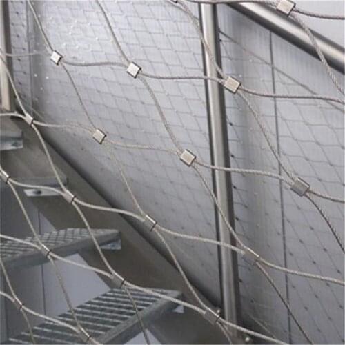 Balustrade Infill Cable Webnet Stainless Steel Rope Mesh For Staircase