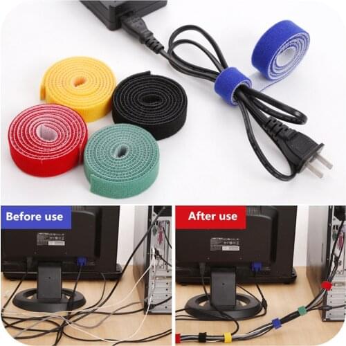 5 Meter Free Cut Cable Ties Cable Organizer Wire Winder Clip Earphone Holder Mouse Cord Protector Cable Management