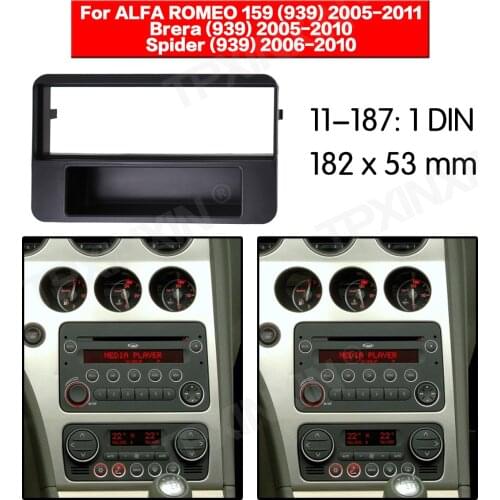 11-187 Car DVD/CD for ALFA ROMEO 159 2005-2011 Radio Stereo Fascia Panel Frame Adaptor Fitting Kit