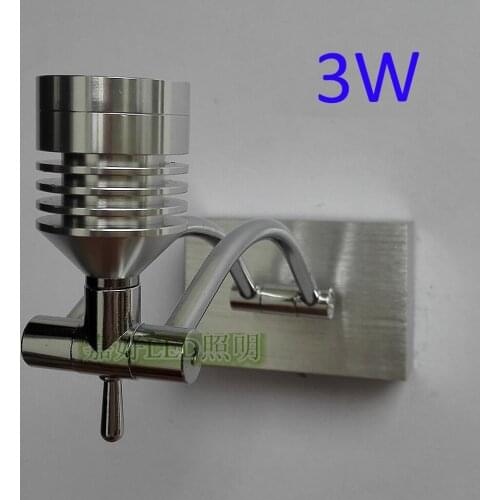 3W AC85-265V Morden Led Wall Lights For Home Reading Light Bedside Wall Mounted