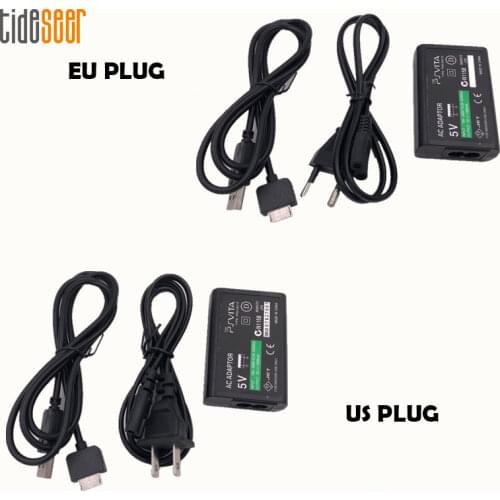 5V AC Power Adapter Home Wall Charger USB Data Charging Cable Cord For Sony PlayStation PSvita for PS Vita PSV EU US Plug