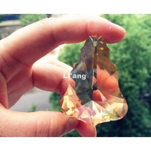 Free Shipping HoT SALE!!!Factory Price 20PCS/Lot 63*22MM K9 Champagne Crystal Chandelier Parts Lighting Accessories Parts